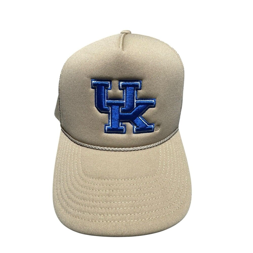 University Of Kentucky Hat 47 Brand Tan/Blue Embroidery New Snap Back OSFA